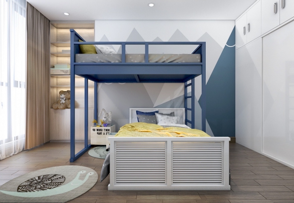 Thiết kế giường tầng cho phòng ngủ trẻ em